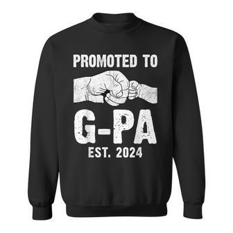 Promoted To G-Pa Est 2024 New G-Pa Father's Day Sweatshirt - Seseable