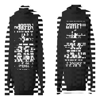 Promoted To Grandpa Est 2024 Great Grandfather Fathers Day Sweatshirt - Thegiftio