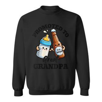 Promoted To Great Grandpa Est 2024 Sweatshirt - Seseable
