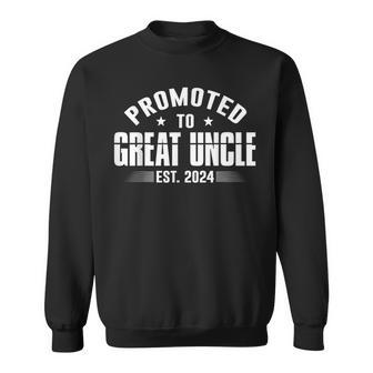 Promoted To Great Uncle 2024 Family Pregnancy Announcement Sweatshirt - Thegiftio UK