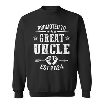 Promoted To Great Uncle Est 2024 Soon To Be Uncle Sweatshirt - Monsterry