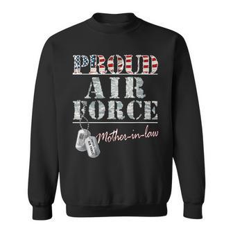 Proud Air Force Motherinlaw American Veteran Military Sweatshirt - Monsterry