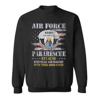 Proud Air Force Pararescue Veteran Vintage Flag Veterans Day Sweatshirt - Monsterry