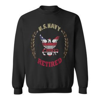 Proud American Retired Us Navy Sweatshirt - Monsterry