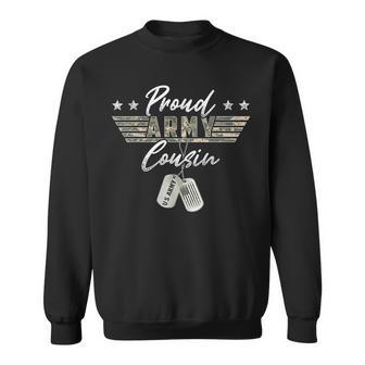 Proud Army Cousin American Veteran Military Sweatshirt - Monsterry AU