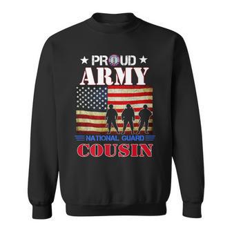 Proud Army National Guard Cousin Flag Veteran Sweatshirt - Monsterry AU