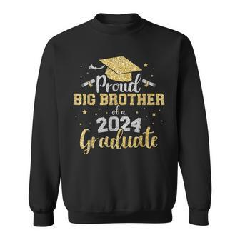 Proud Big Brother Class Of 2024 Graduate Senior Graduation Sweatshirt - Thegiftio UK