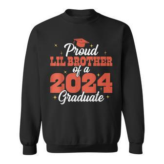 Proud Brother 2024 Senior Family Matching Graduation Sweatshirt - Seseable