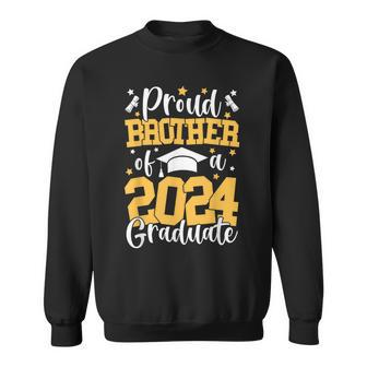 Proud Brother Of A Class Of 2024 Graduate Matching Family Sweatshirt | Mazezy