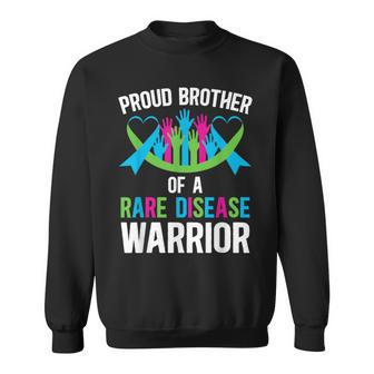 Proud Brother Of Rare Disease Warrior Rare Disease Awareness Sweatshirt - Monsterry