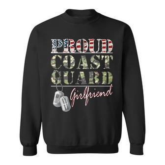 Proud Coast Guard Girlfriend American Veteran Military Sweatshirt - Monsterry AU
