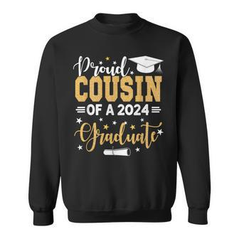 Proud Cousin Of A 2024 Graduate For Family Graduation Sweatshirt - Seseable
