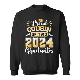 Proud Cousin Of Two 2024 Graduates Senior Class Of 2024 Sweatshirt - Monsterry UK