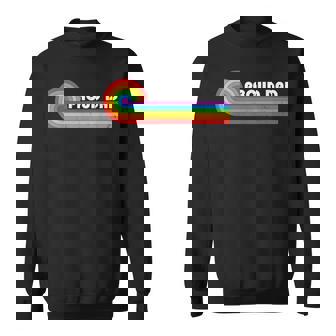 Proud Dad Gay Pride Lgbt Flag Vintage Parent Father's Day Sweatshirt - Thegiftio UK