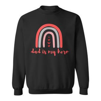 Proud Dad Hero Embracing Fatherhood With Strength And Love Sweatshirt - Monsterry DE