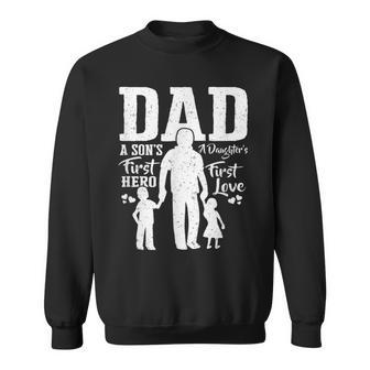 Proud Dad Of Twins S Best Fathers Day From Son Sweatshirt | Mazezy