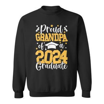 Proud Grandpa Of A Class Of 2024 Graduate Matching Family Sweatshirt - Seseable