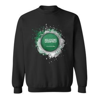 Proud Heritage Saudi Arabia Flag Soccer Ball Sweatshirt - Monsterry