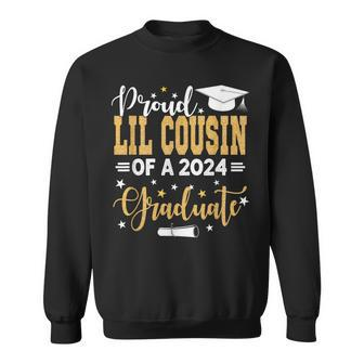 Proud Lil Cousin Of A 2024 Graduate For Family Graduation Sweatshirt | Mazezy AU