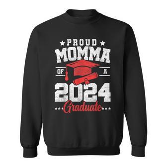 Proud Momma Of A Class Of 2024 Graduate Senior Graduation Sweatshirt - Monsterry CA