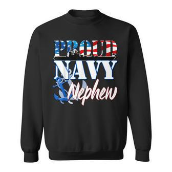 Proud Navy Nephew Usa Military Patriotic Sweatshirt - Monsterry