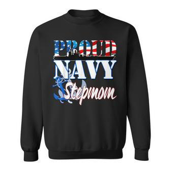 Proud Navy Stepmom Usa Patriotic Sweatshirt - Monsterry DE