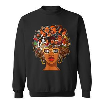 Proud Of My Roots Junenth Black History Melanin Women Sweatshirt | Mazezy