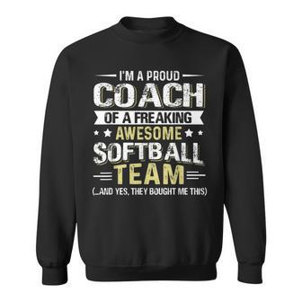 Proud Softball Coach Softball Appreciation Sweatshirt - Monsterry