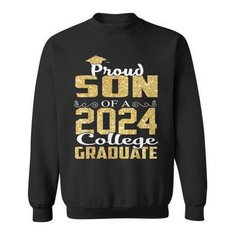 Proud Son Of 2024 Graduate College Graduation Sweatshirt - Thegiftio UK
