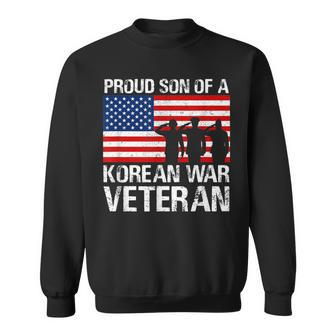 Proud Son Of A Korean War Veteran Military Family Sweatshirt - Monsterry DE