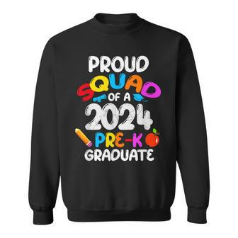 Proud Squad Of 2024 Pre-K Graduate Cute Family Matching Sweatshirt - Monsterry