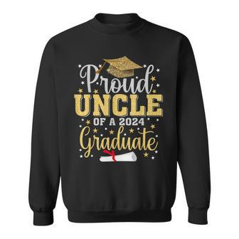 Proud Uncle Of A 2024 Graduate Graduation Family Sweatshirt - Monsterry