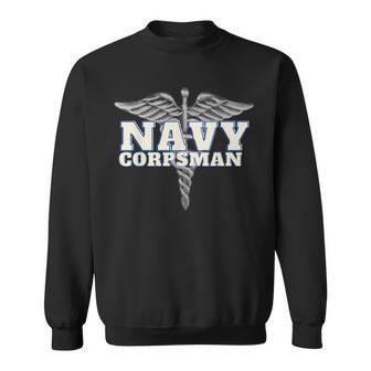 Proud United States Of America Navy Corpsman Sweatshirt - Monsterry DE