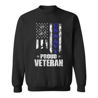 Proud Veteran Us Navy Patriotic Veteran Father's Day Sweatshirt - Monsterry CA