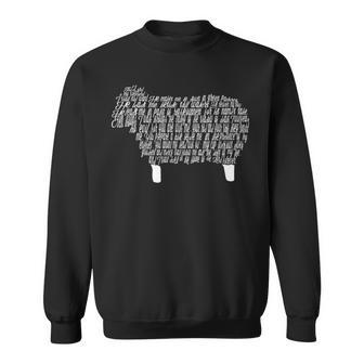 Psalm 23 Bible Scripture Lamb Sweatshirt - Monsterry CA