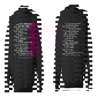 Psalm 23 I Will Fear No Evil Sweatshirt - Monsterry