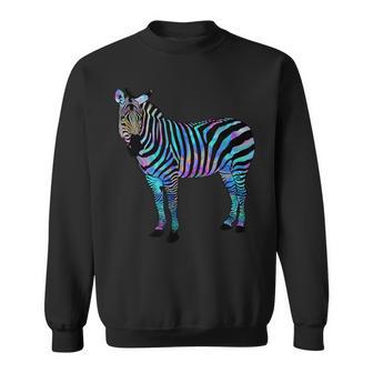 Psychedelic Zebra Trippy Zebra Animal Sweatshirt - Monsterry CA