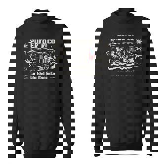 Puerto Rico La Isla Del Encanto Puerto Rican Flag Retro Sweatshirt | Mazezy