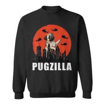 Pug Pug Owner Pugzilla Dog Lover Sweatshirt - Thegiftio UK