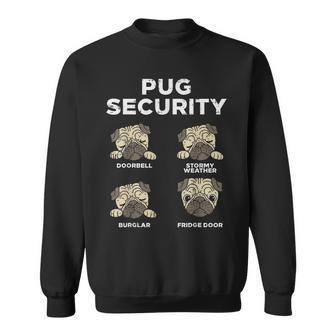 Pug Security Animal Pet Dog Lover Owner Women Sweatshirt - Monsterry DE