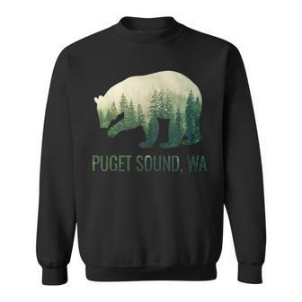 Puget Sound Bear State Of Washington Pacific Nw Wildlife Sweatshirt - Monsterry AU