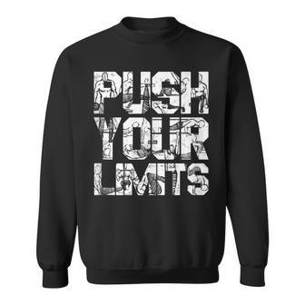 Push Your Limits Street Workout Bar Exercises Calisthenics Sweatshirt - Monsterry UK