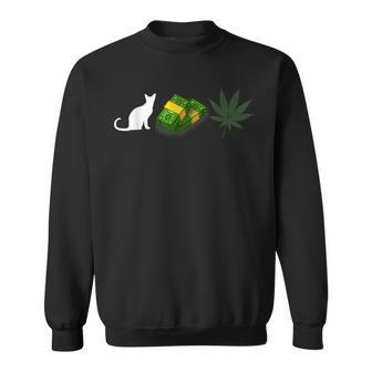 Pussy Money Weed Graphic For 420 Day Sweatshirt - Monsterry AU