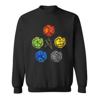 Qigong Five Elements Balance Tai Chi Sweatshirt - Monsterry UK