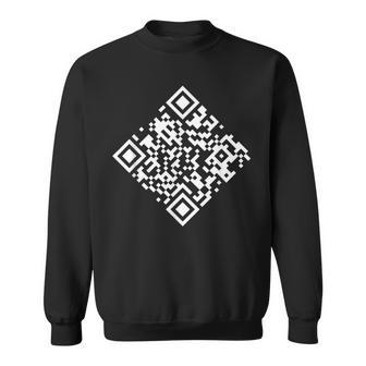 Qr-Code Einer Von Uns Beiden Ist Klüger Als Du Sweatshirt - Seseable