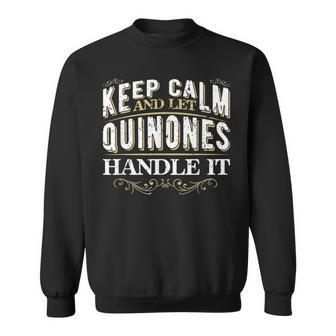 Quinones Family Name Surname Family Reunion Matching Sweatshirt - Seseable