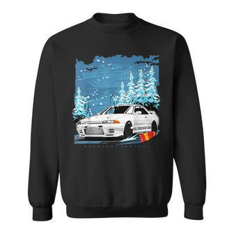 R33 Skyline Jdm Car WinterChristmas Theme Sweatshirt - Monsterry DE