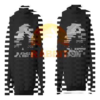 Rabbit Lover Vintage Retro Sweatshirt | Mazezy