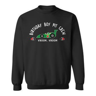 Race Car Birthday Pit Crew Racing Themed Party Sweatshirt - Monsterry CA