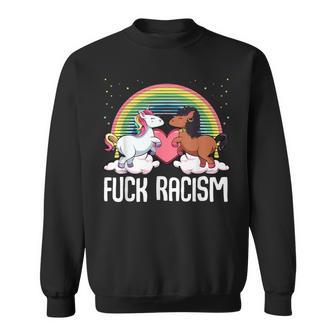 Racism Unicorn Anti Racism Sweatshirt - Seseable